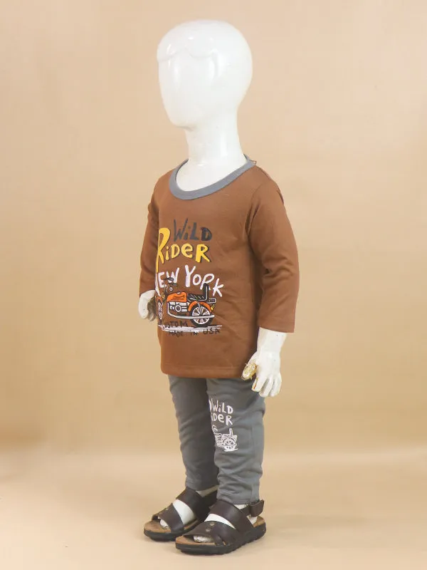 1Yr - 4Yrs Wild Brown Suit For Kids RG BS66