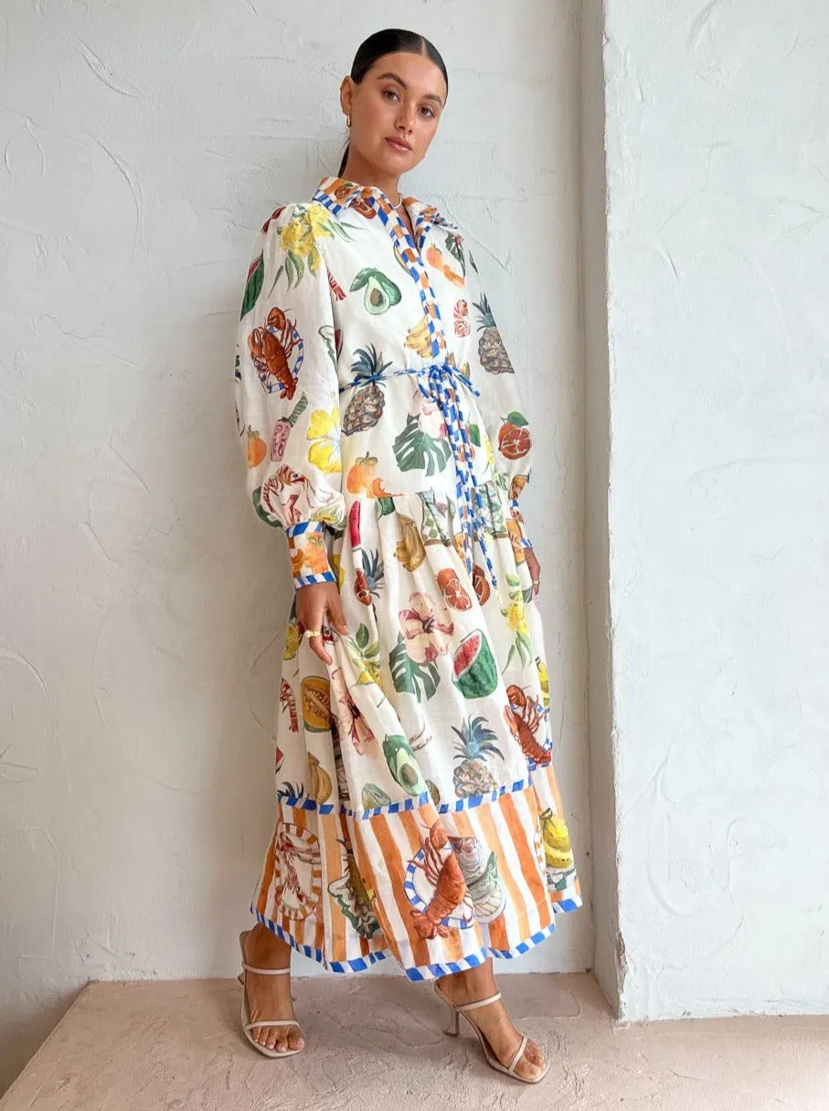 Alemais Theo Shirtdress in Multi