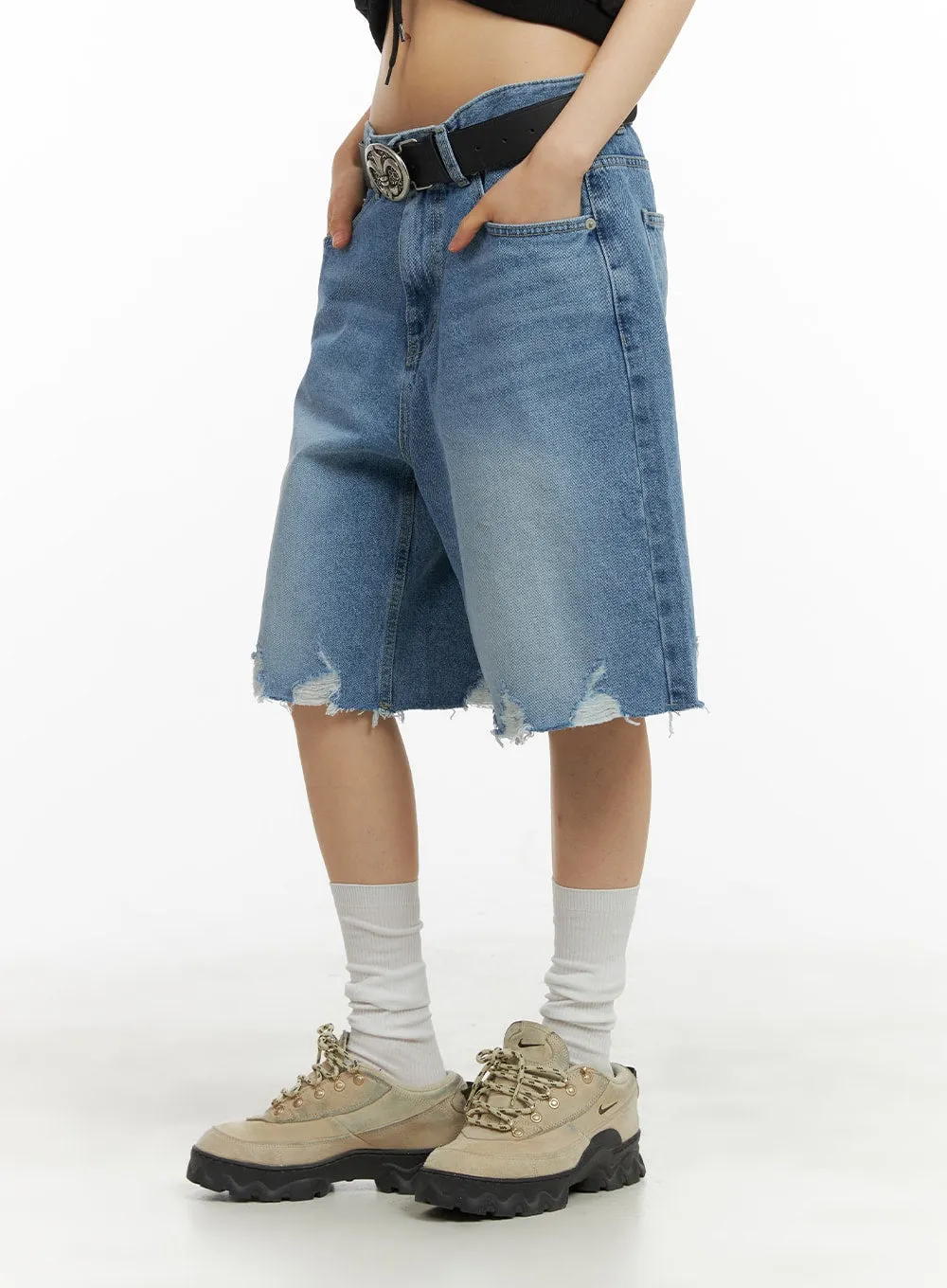 Baggy Denim Jorts (UNISEX) CA419