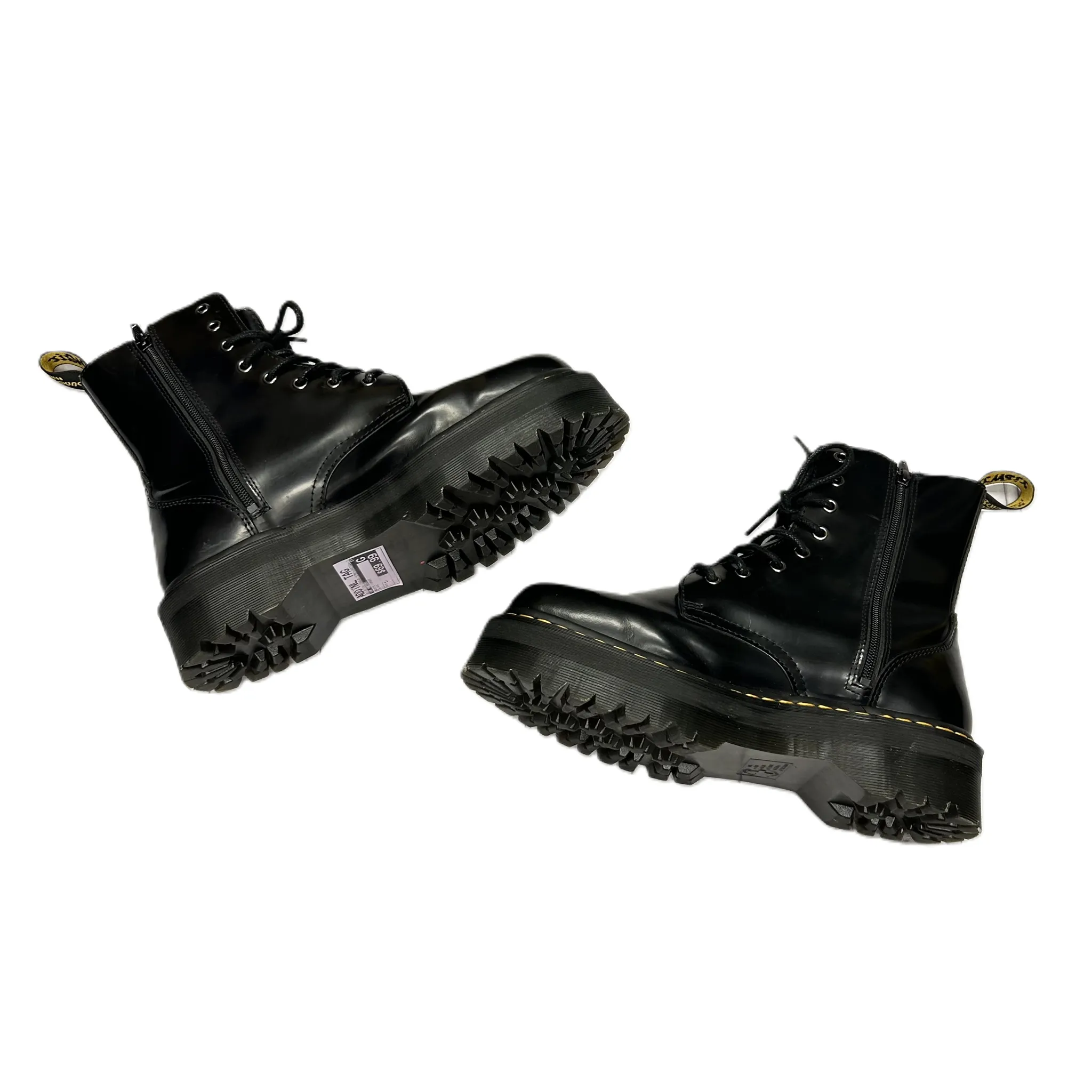 Black Boots Combat By Dr Martens, Size: 11