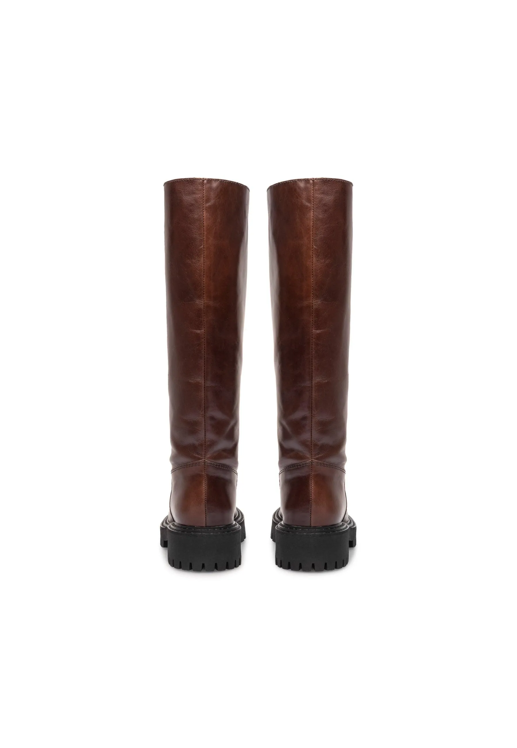 Blaine Dark Brown High Boots