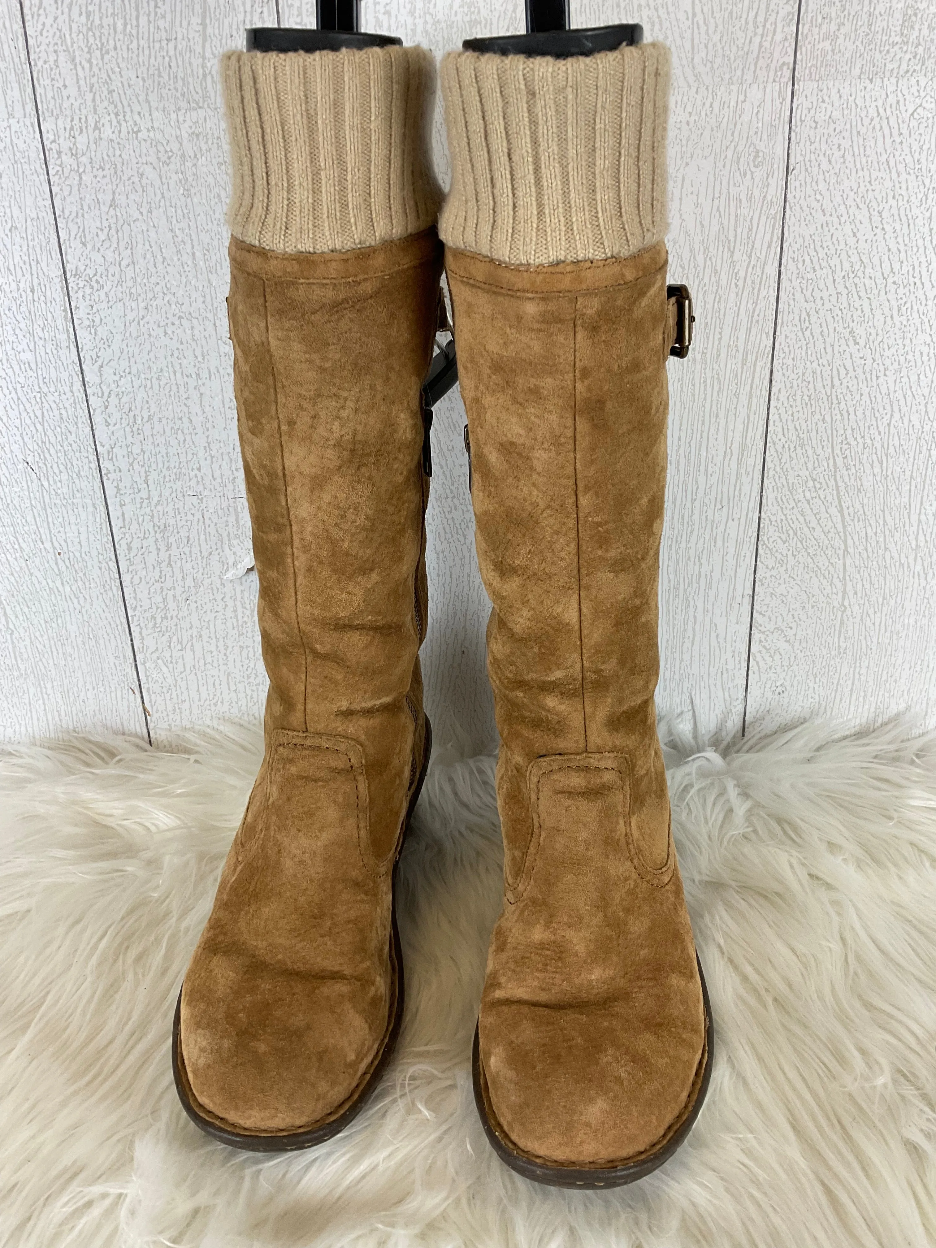 Boots Designer By Ugg In Tan, Size: 9