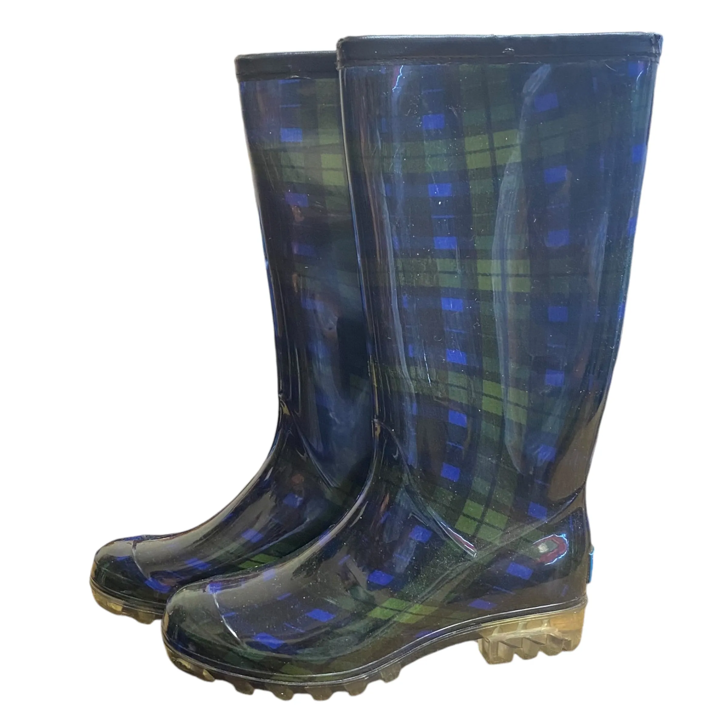 Boots Rain By Bobs In Blue & Green, Size: 7