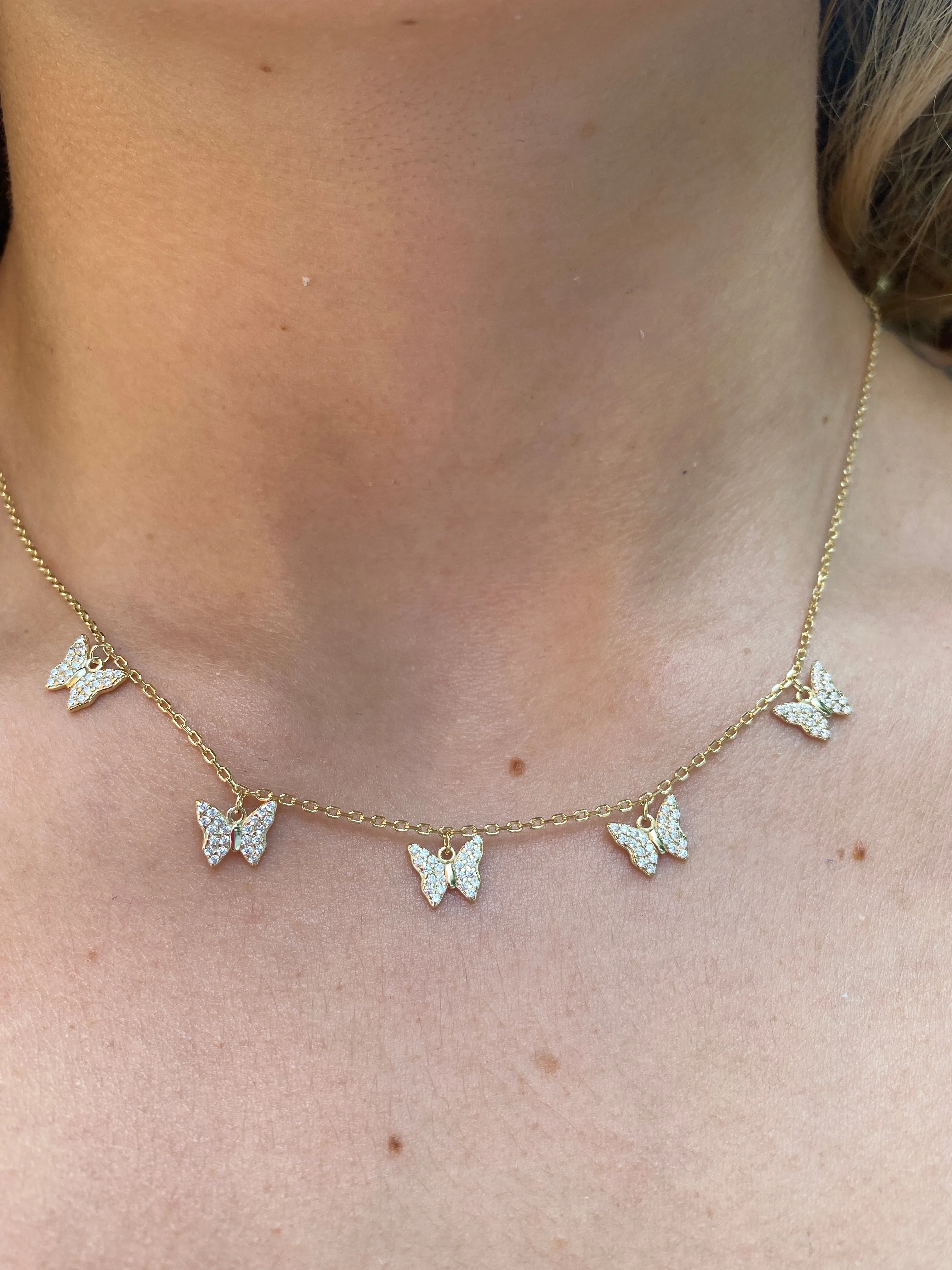 Butterfly Station Necklace