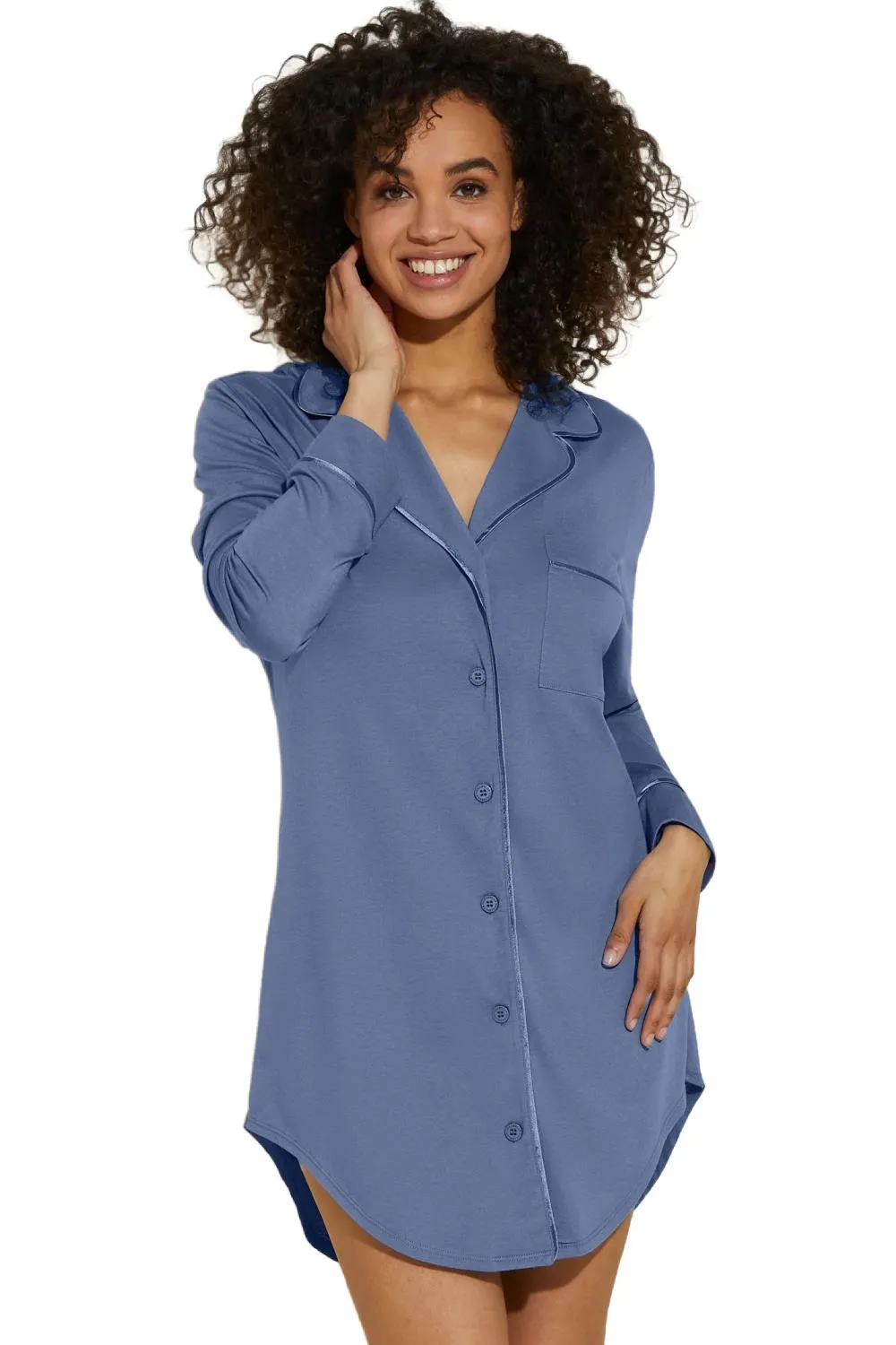 Cosabella Bella Nightshirt, Luzerne Blue (AMORE1897)