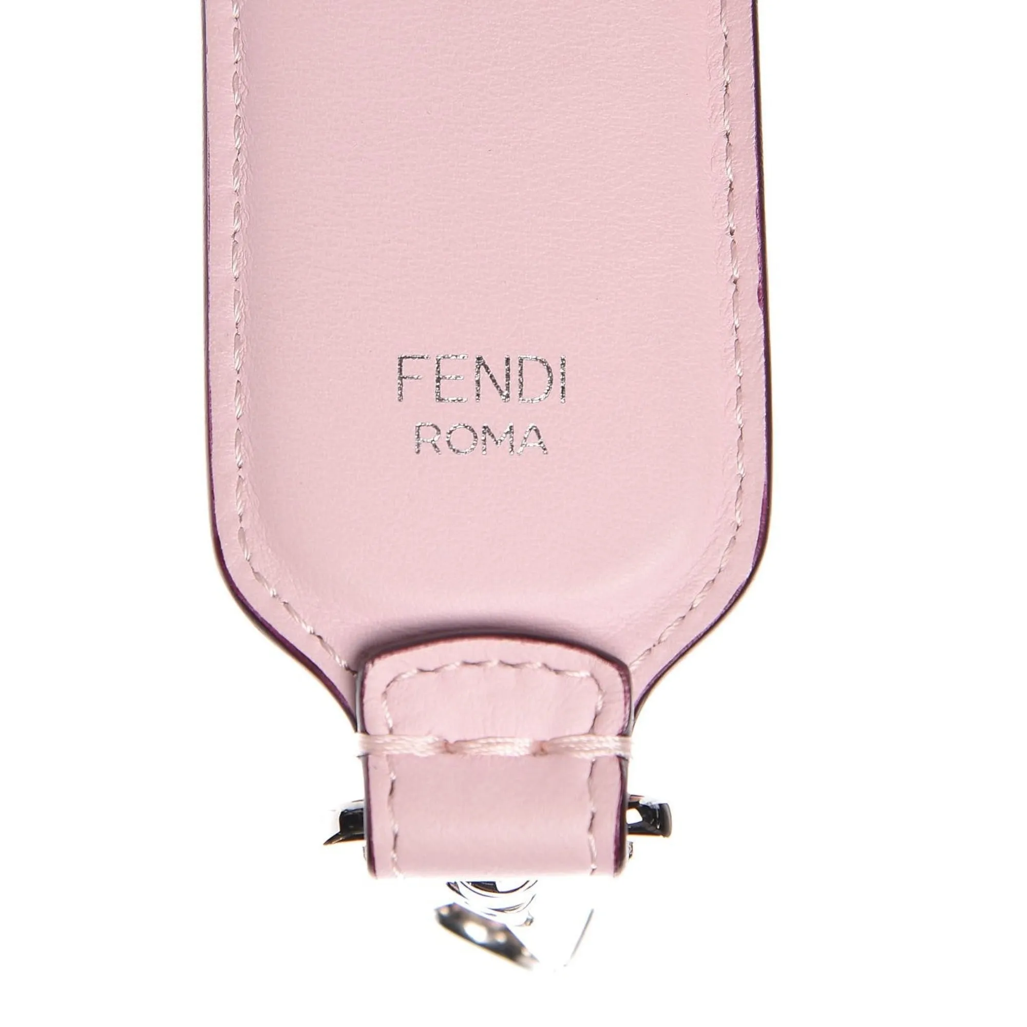 Fendi Mini Strap You Pink Peonia Multicolor "LOVE" Studded Leather