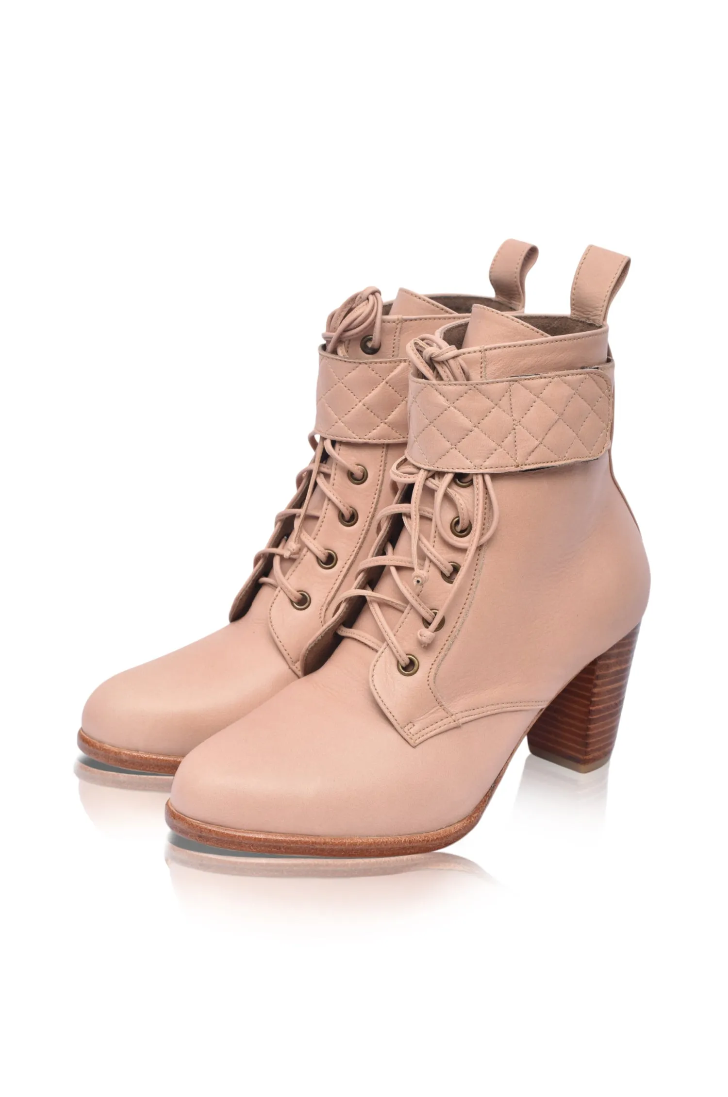 Fine Lover Leather Booties