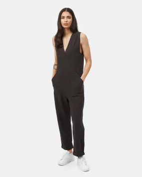 French Terry V-Neck Jumpsuit