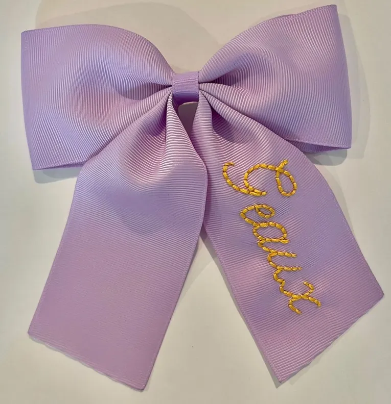 Geaux Monogram Bow