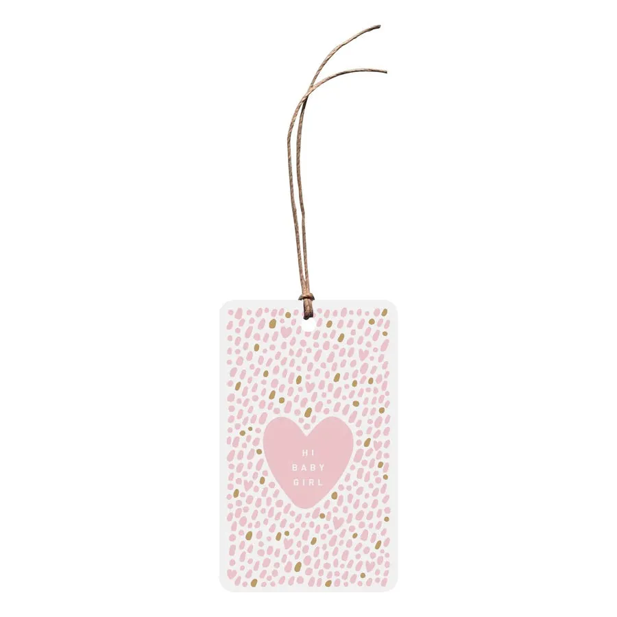 'Hi Baby Girl' Gift Tag