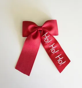 Ho Ho Ho Monogram Bow