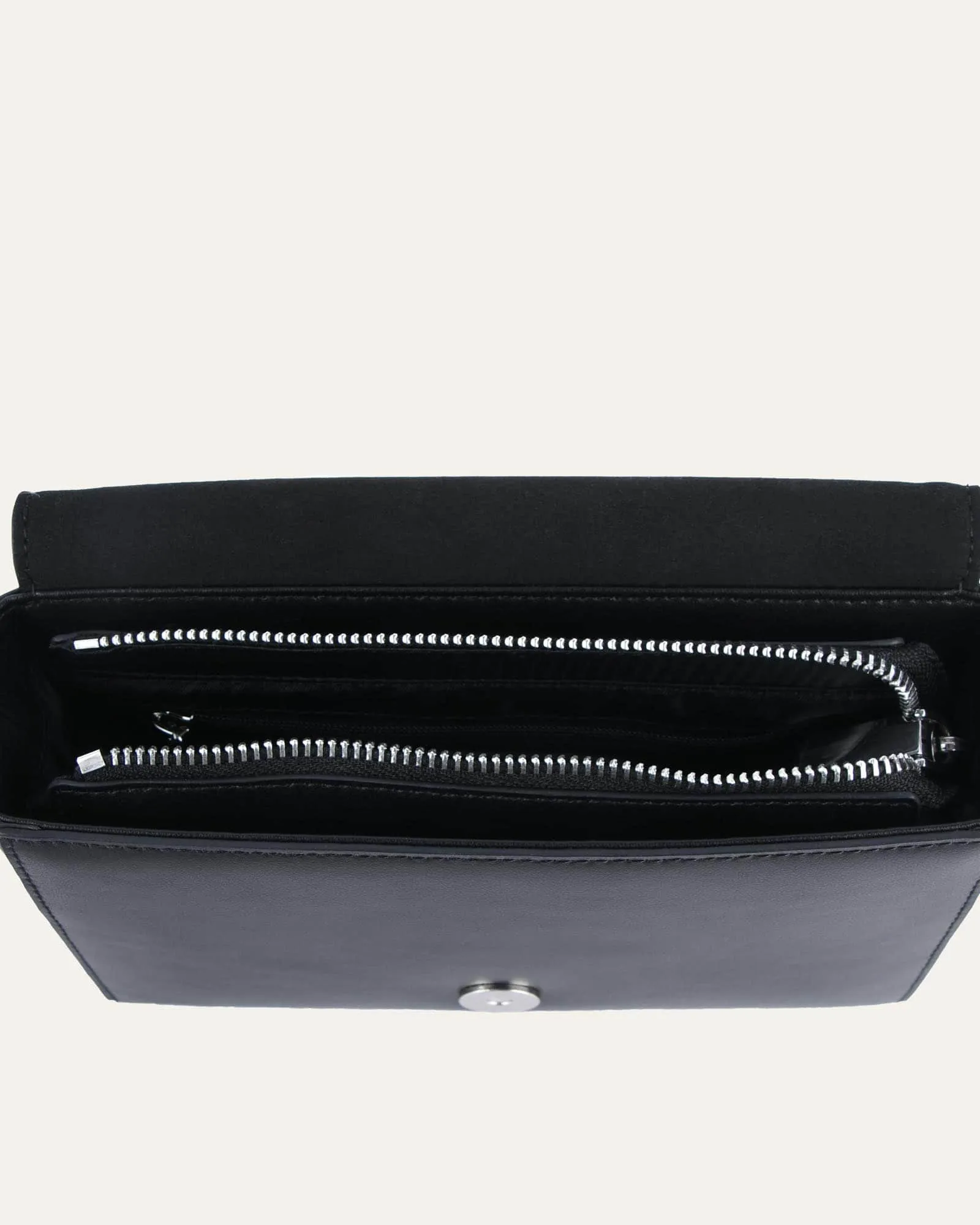 HUGO CROSS BODY BAG BLACK LEATHER