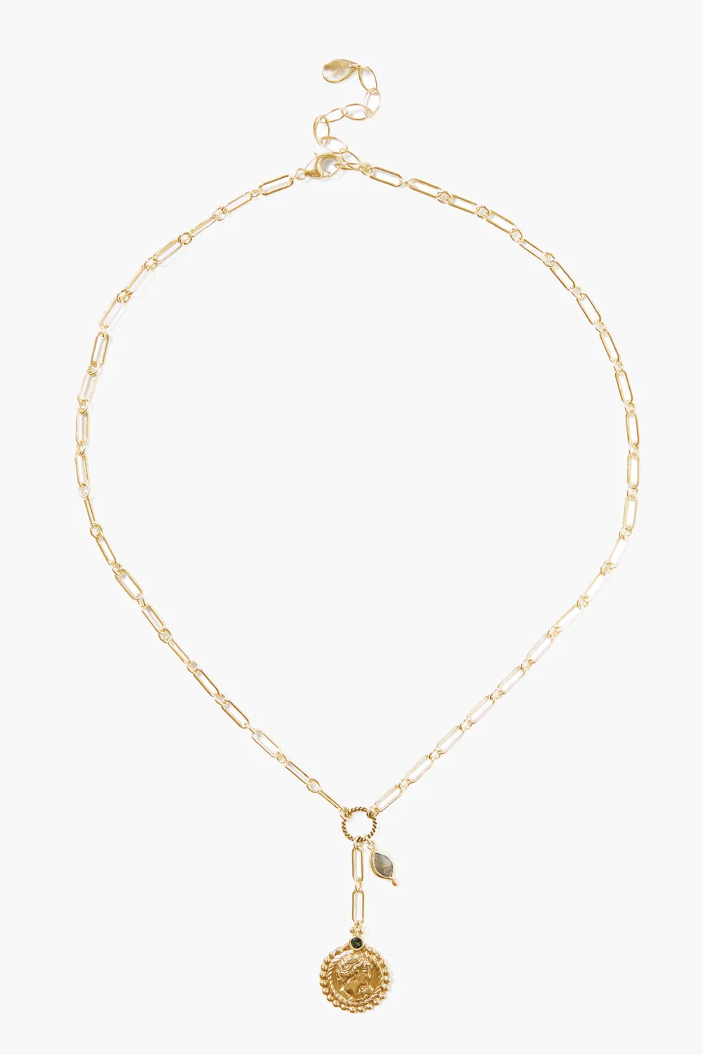 Josephine Coin Necklace Yellow Gold