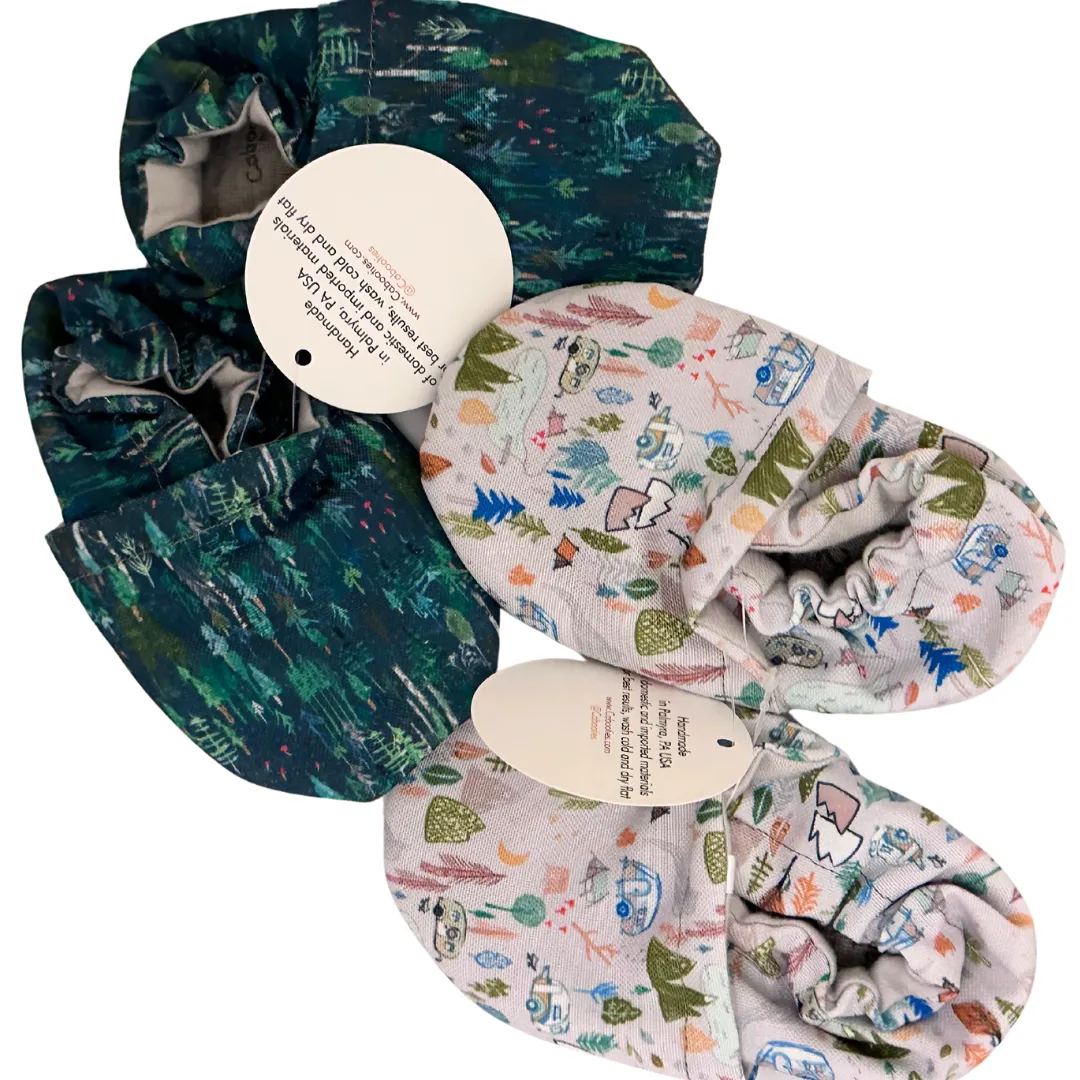 LE: Summer Forest Eco-Canvas Baby Shoes