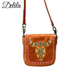 LEA10-503 Delila 100% Genuine Leather Crossbody