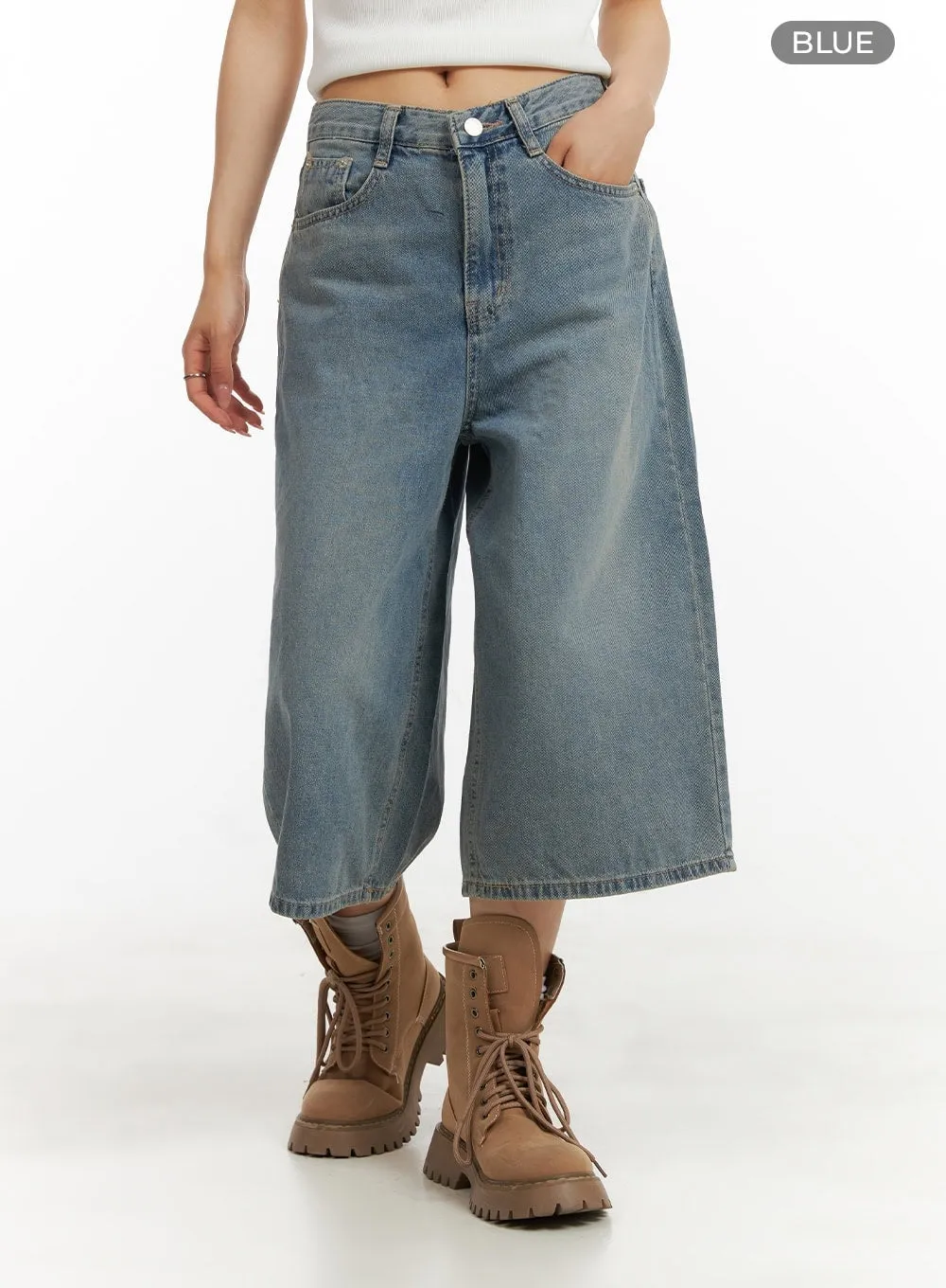 Low Rise Midi Jorts CY407