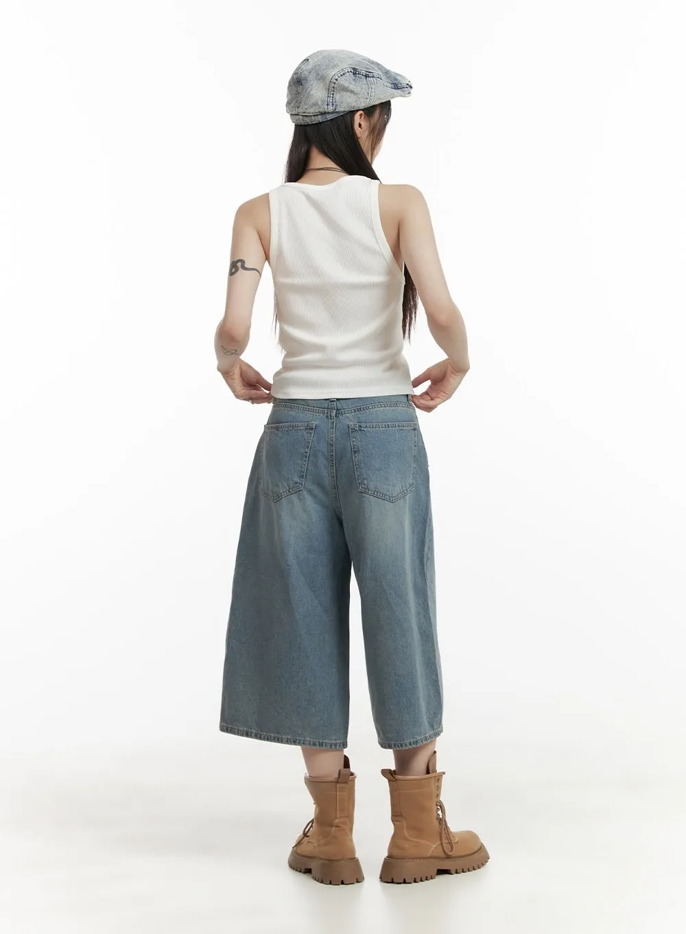 Low Rise Midi Jorts CY407