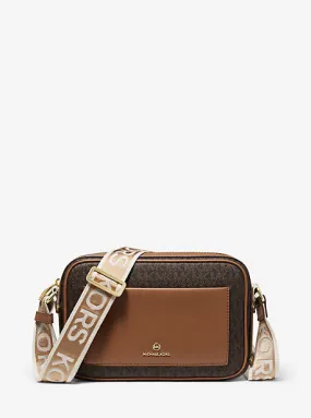 Maeve Large Logo and Faux Leather Crossbody Bag