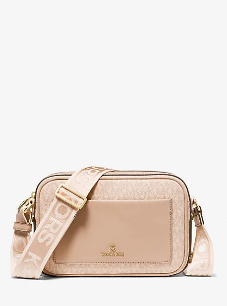 Maeve Large Logo and Faux Leather Crossbody Bag