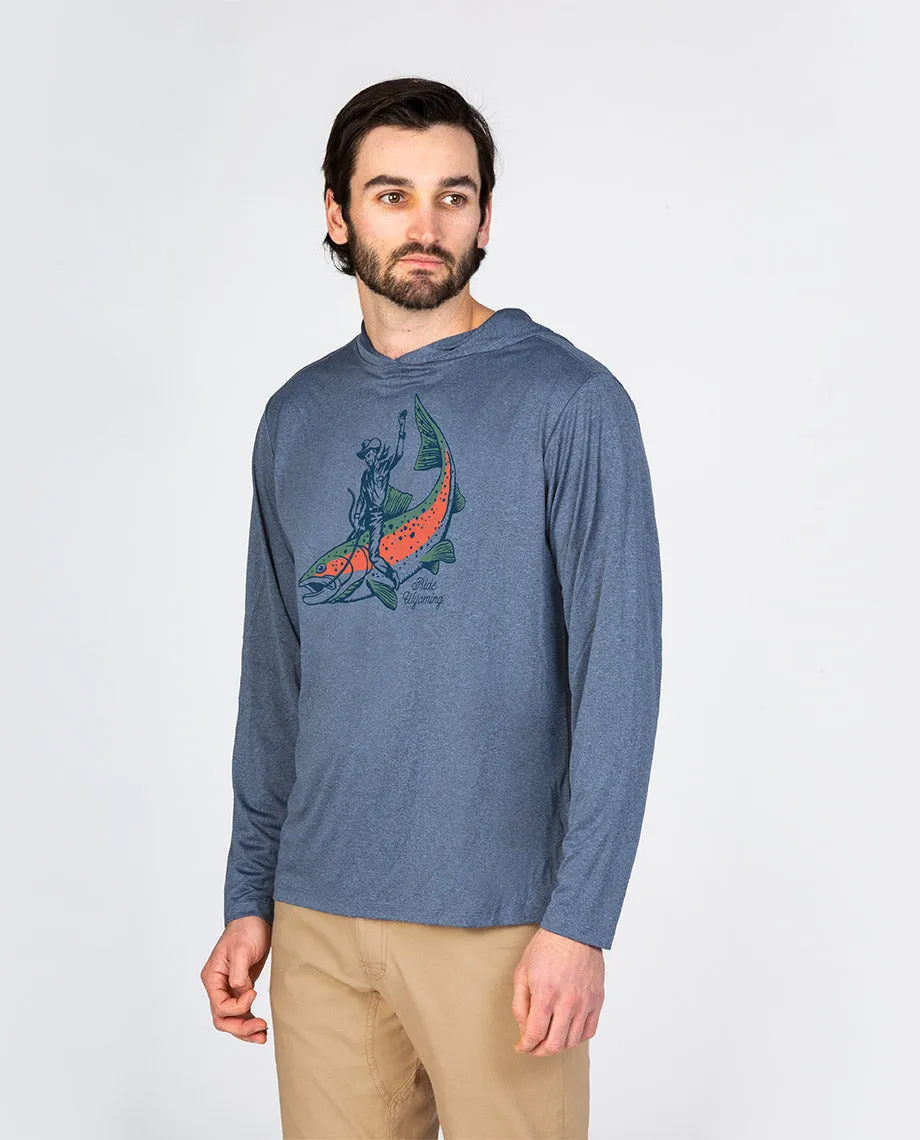 Men's Ride Wyoming Fish Hoodie