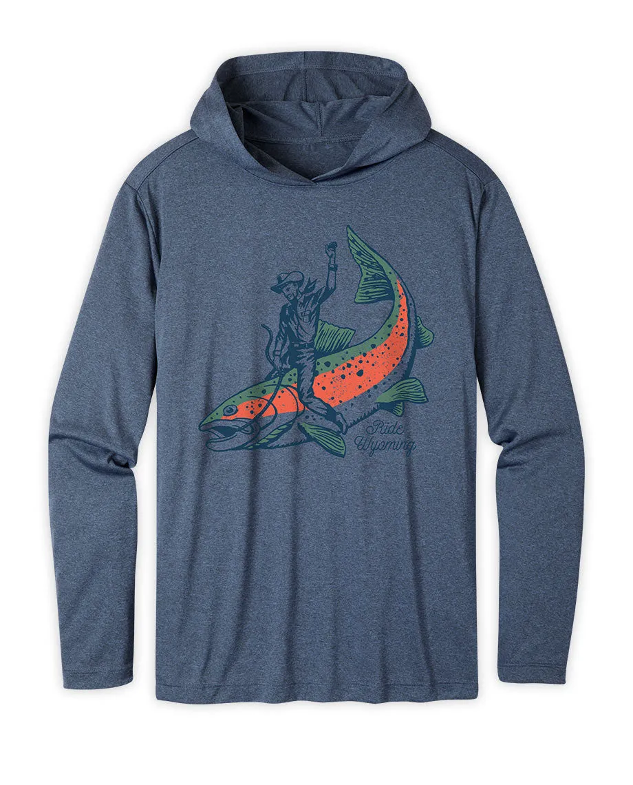 Men's Ride Wyoming Fish Hoodie