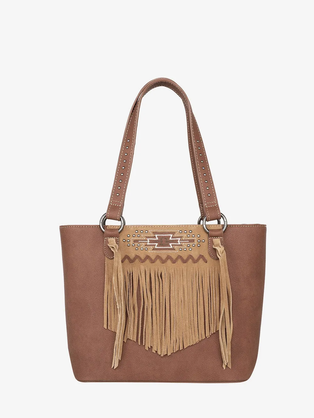 Montana West Aztec Embroidery Tassel Concealed Carry Tote