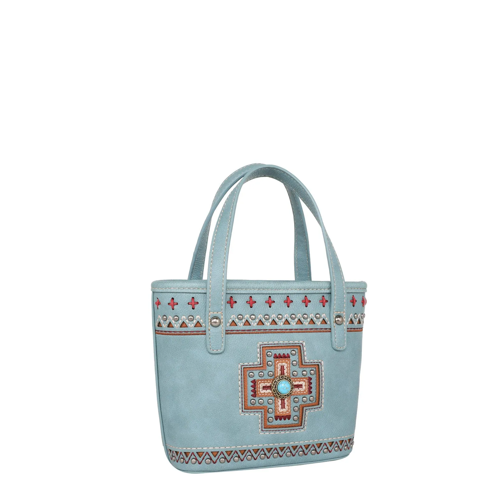 MW1199-923 Montana West Concho Collection Small Tote/Crossbody