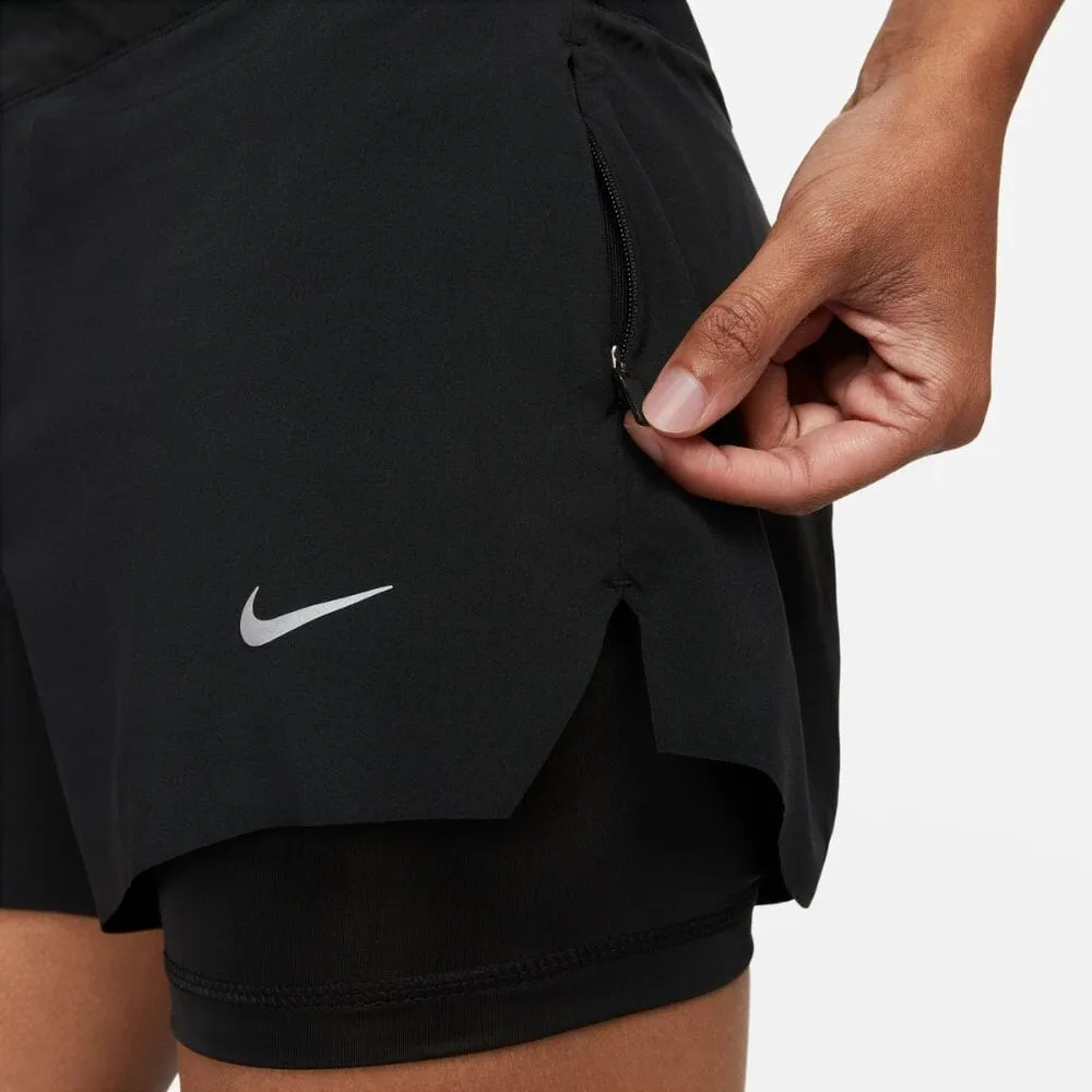 Nike Women's Dri-FIT Swift Mid-Rise 3" 2-in-1 Running Shorts with Pockets