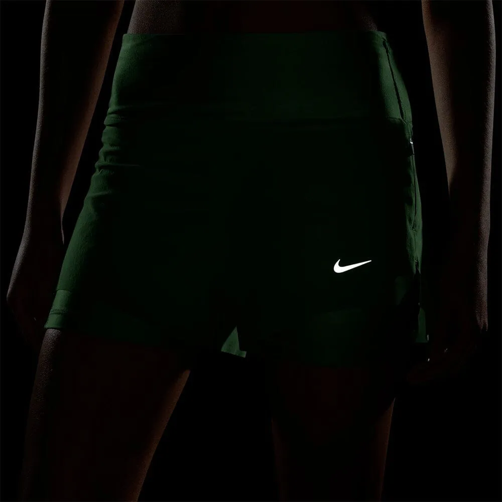 Nike Women's Dri-FIT Swift Mid-Rise 3" 2-in-1 Running Shorts with Pockets