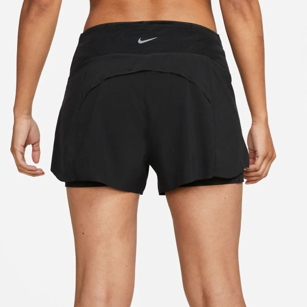 Nike Women's Dri-FIT Swift Mid-Rise 3" 2-in-1 Running Shorts with Pockets