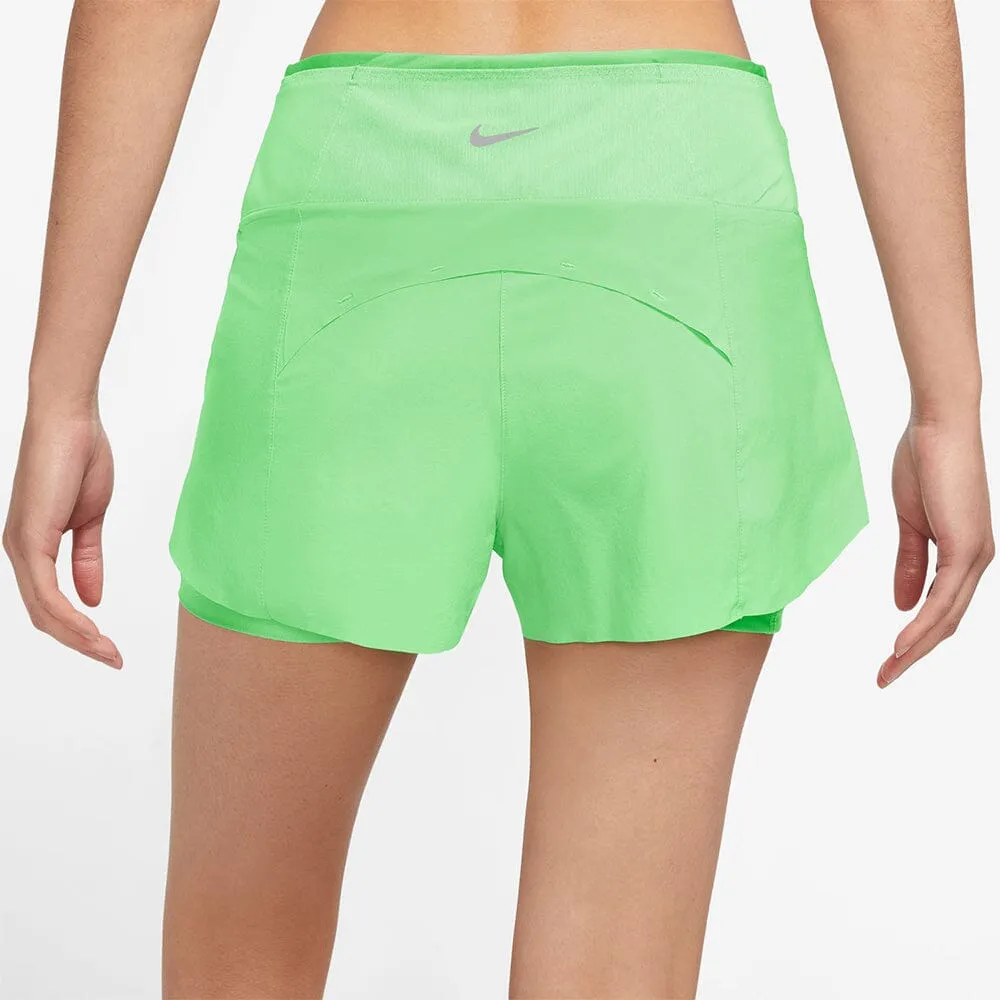 Nike Women's Dri-FIT Swift Mid-Rise 3" 2-in-1 Running Shorts with Pockets