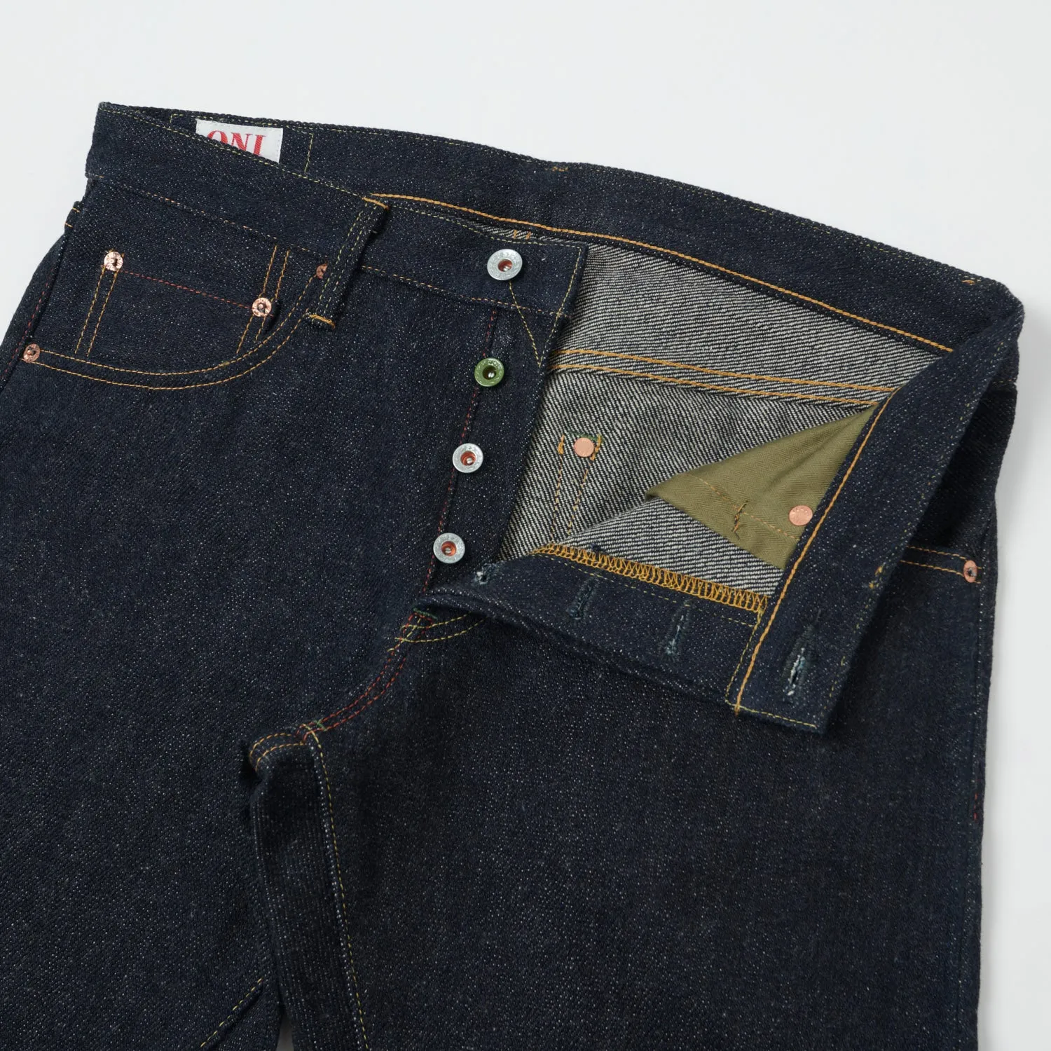 ONI 602 Natural Indigo 22oz Regular Tapered Jean - Raw