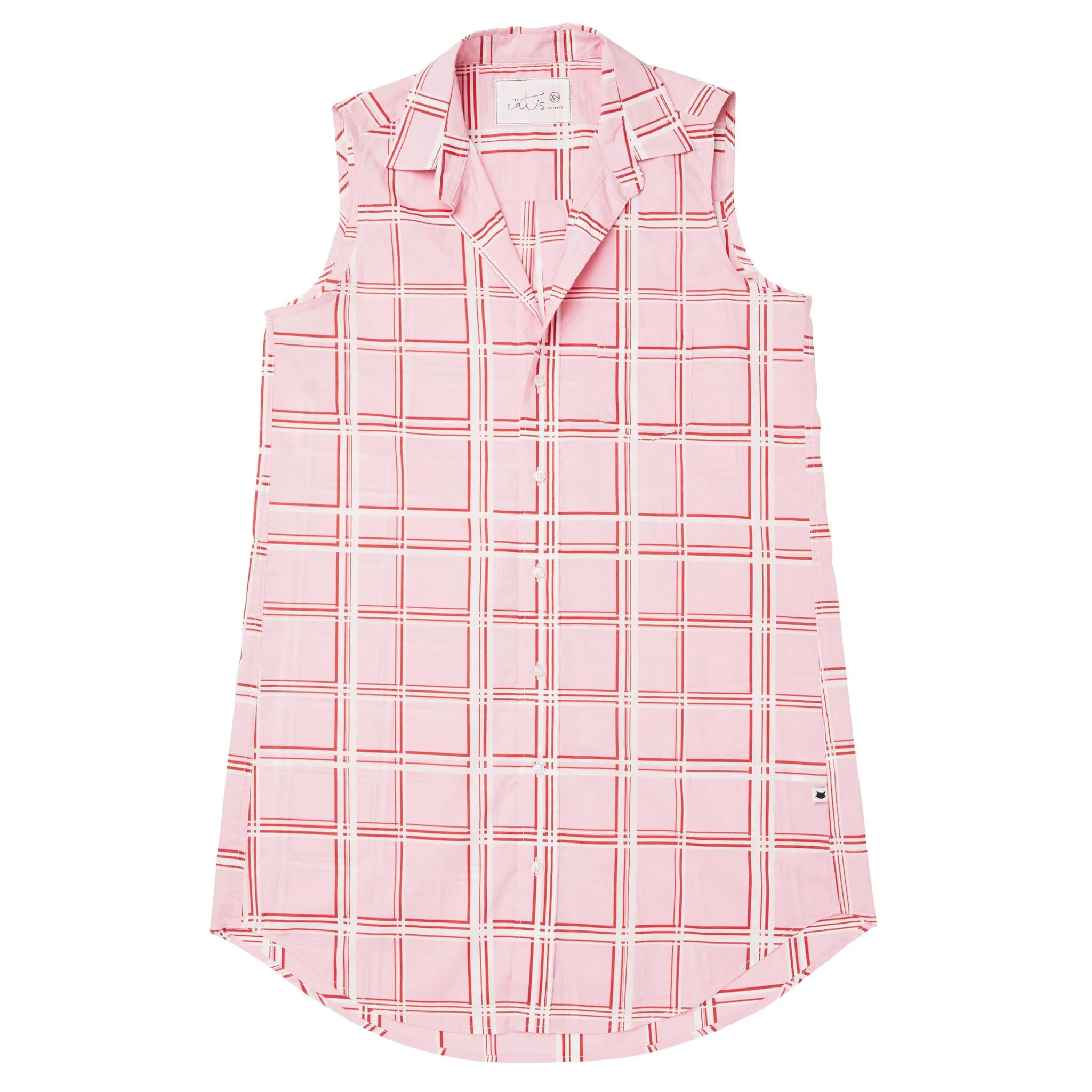 Pretty in Pink Luxe Pima Sleeveless Night Shirt