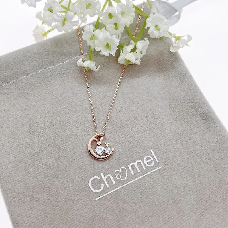 Rabbit Cubic Zirconia Necklace