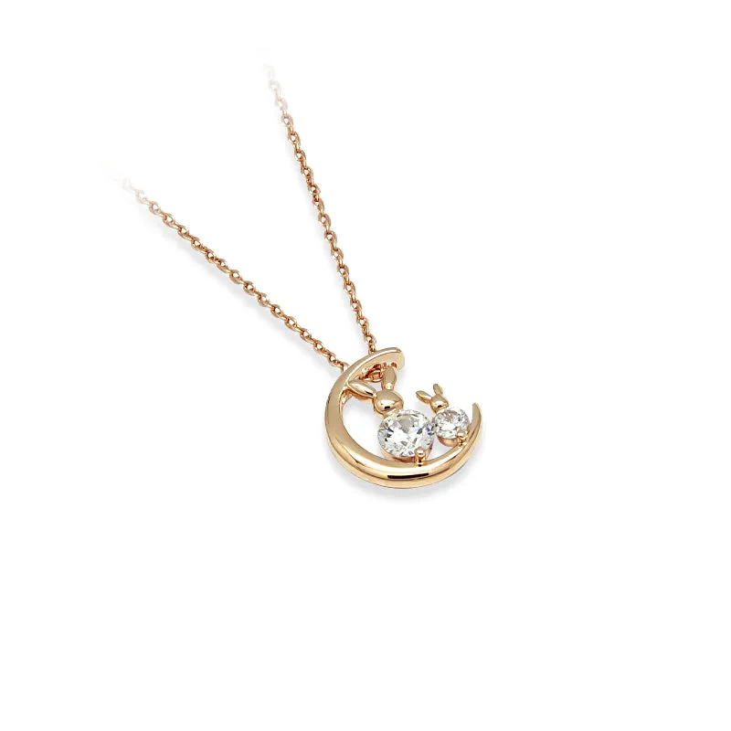 Rabbit Cubic Zirconia Necklace