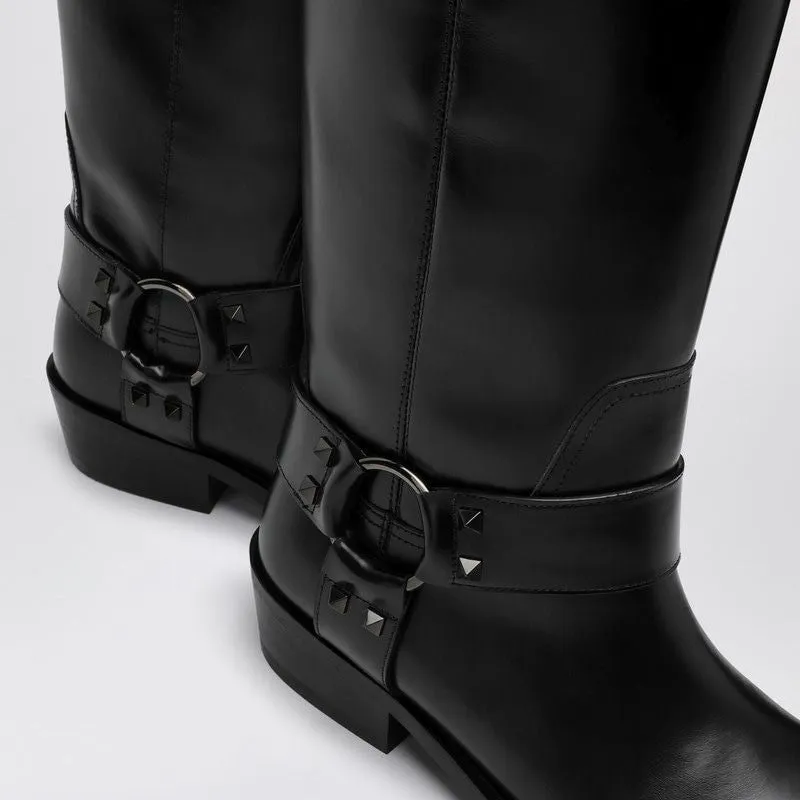 ROCKSTUD BIKER BOOTS