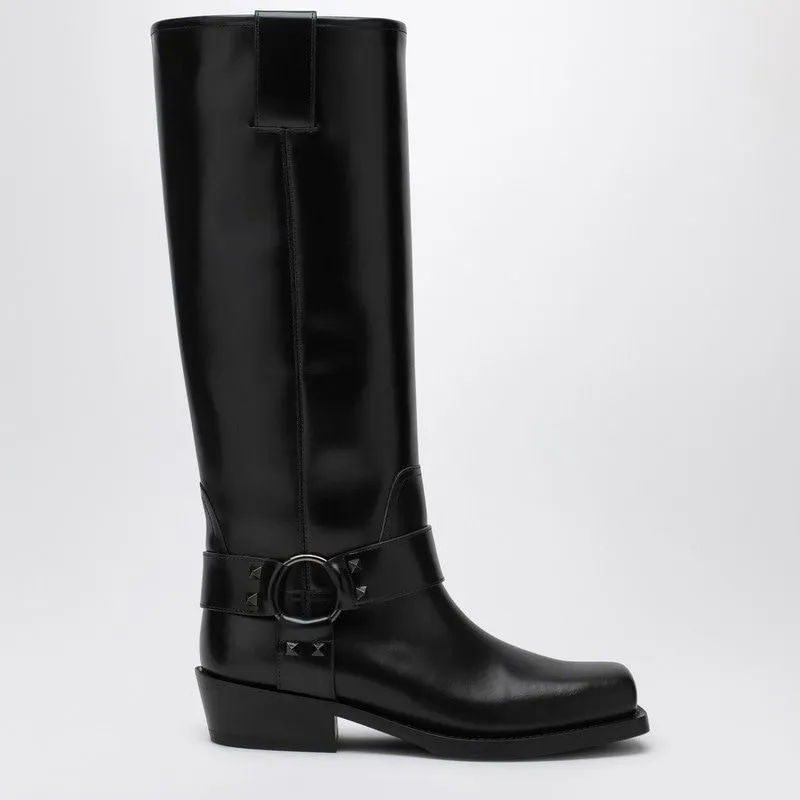 ROCKSTUD BIKER BOOTS