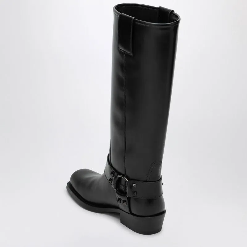 ROCKSTUD BIKER BOOTS