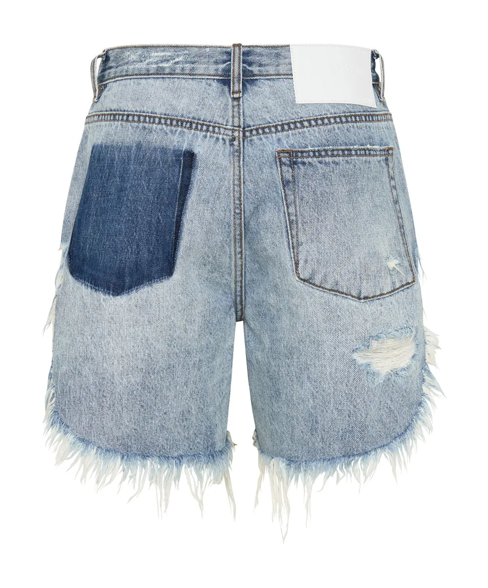 SALTY DOG FRANKIES LONG LENGTH DENIM SHORTS