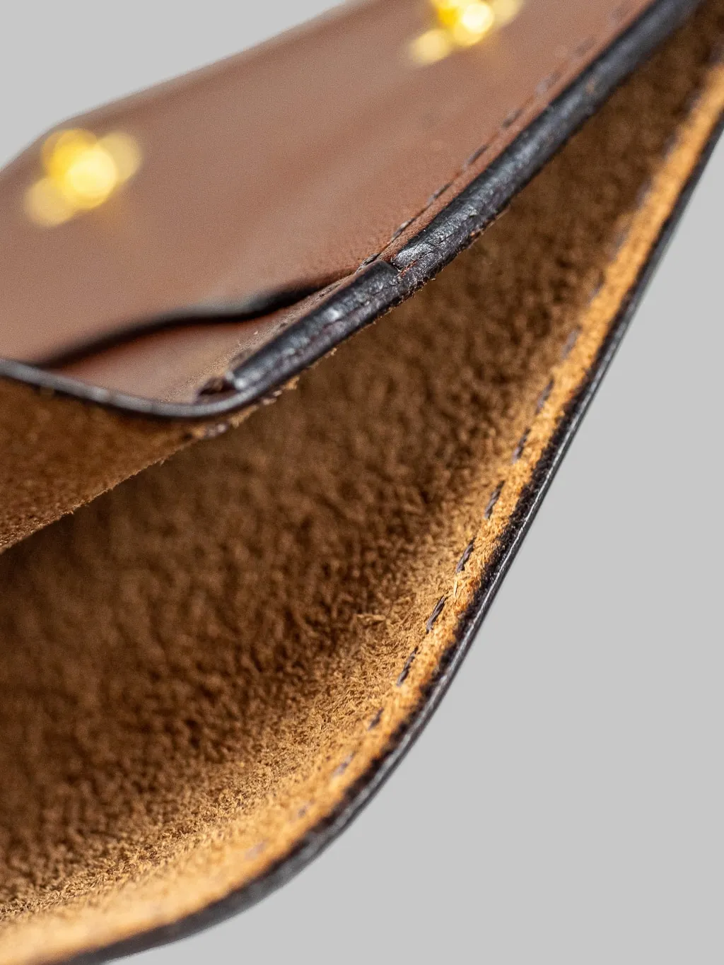 Studio D'Artisan Brown Leather Mini Wallet