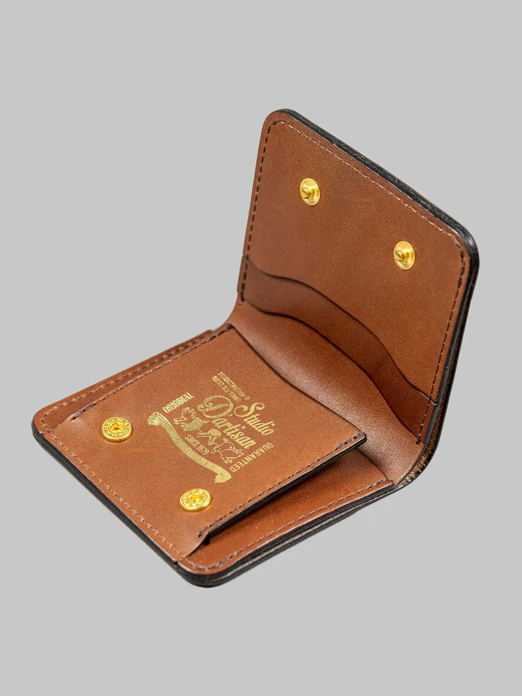 Studio D'Artisan Brown Leather Mini Wallet