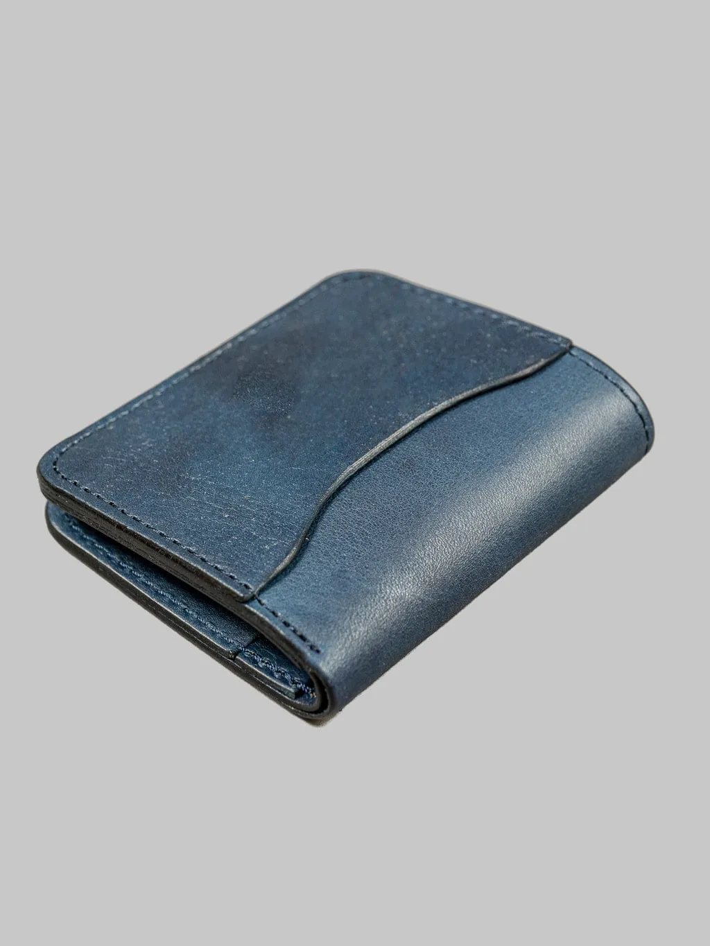 Studio D'artisan Indigo Leather Mini Wallet