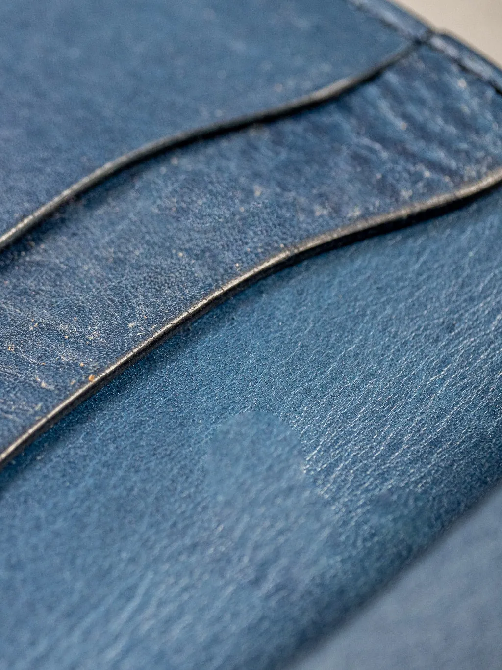 Studio D'artisan Indigo Leather Mini Wallet