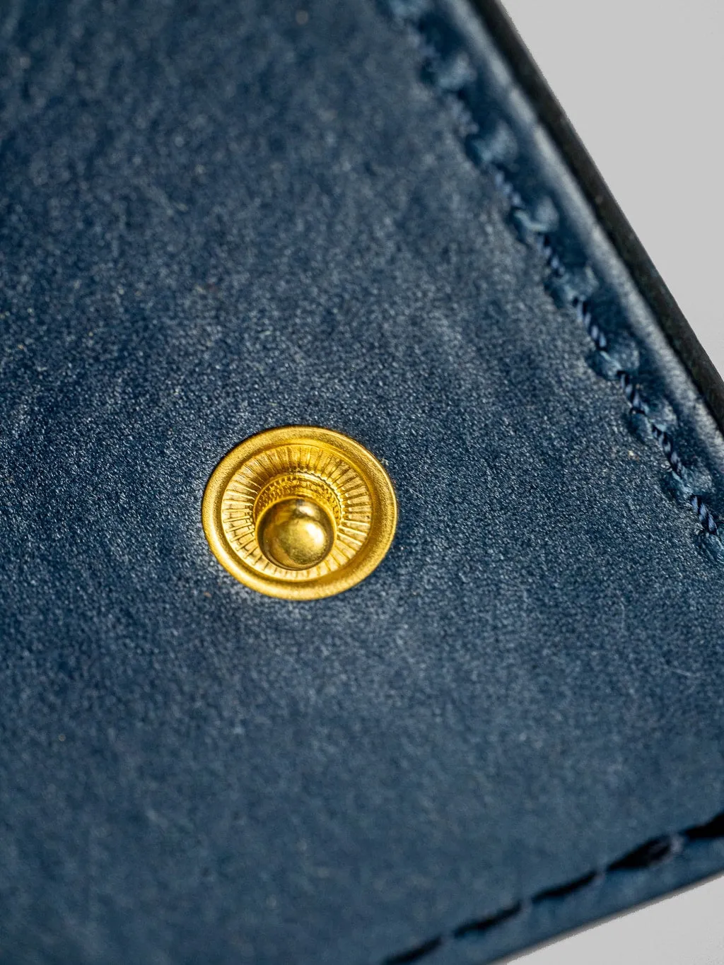 Studio D'artisan Indigo Leather Mini Wallet