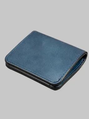 Studio D'artisan Indigo Leather Mini Wallet