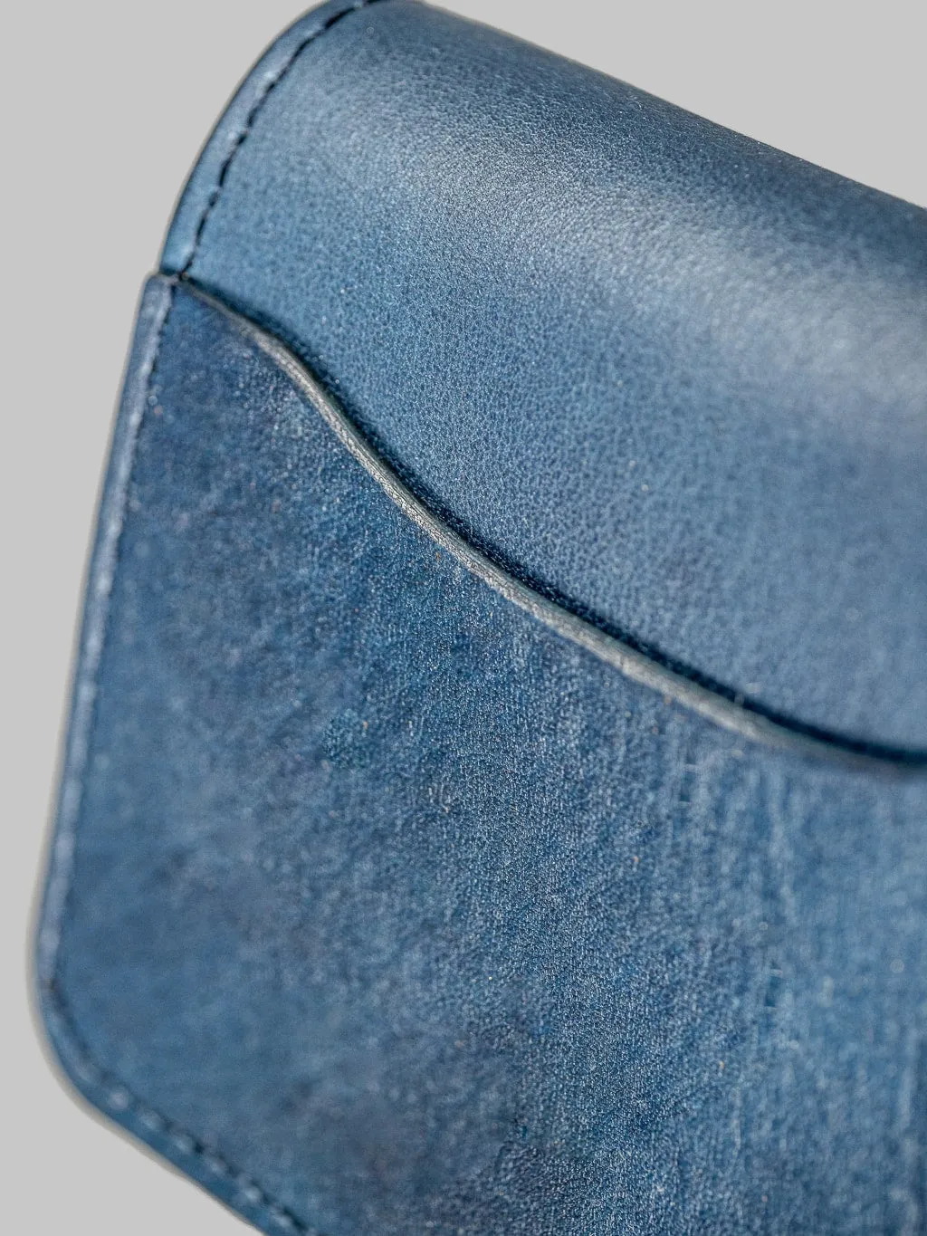 Studio D'artisan Indigo Leather Mini Wallet