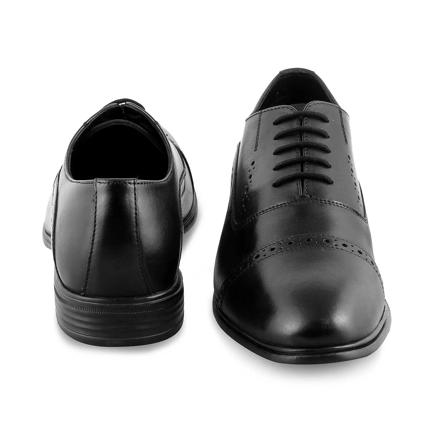 The Aario Black Men's Lace Ups Tresmode