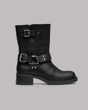 The Black Buckle Boots