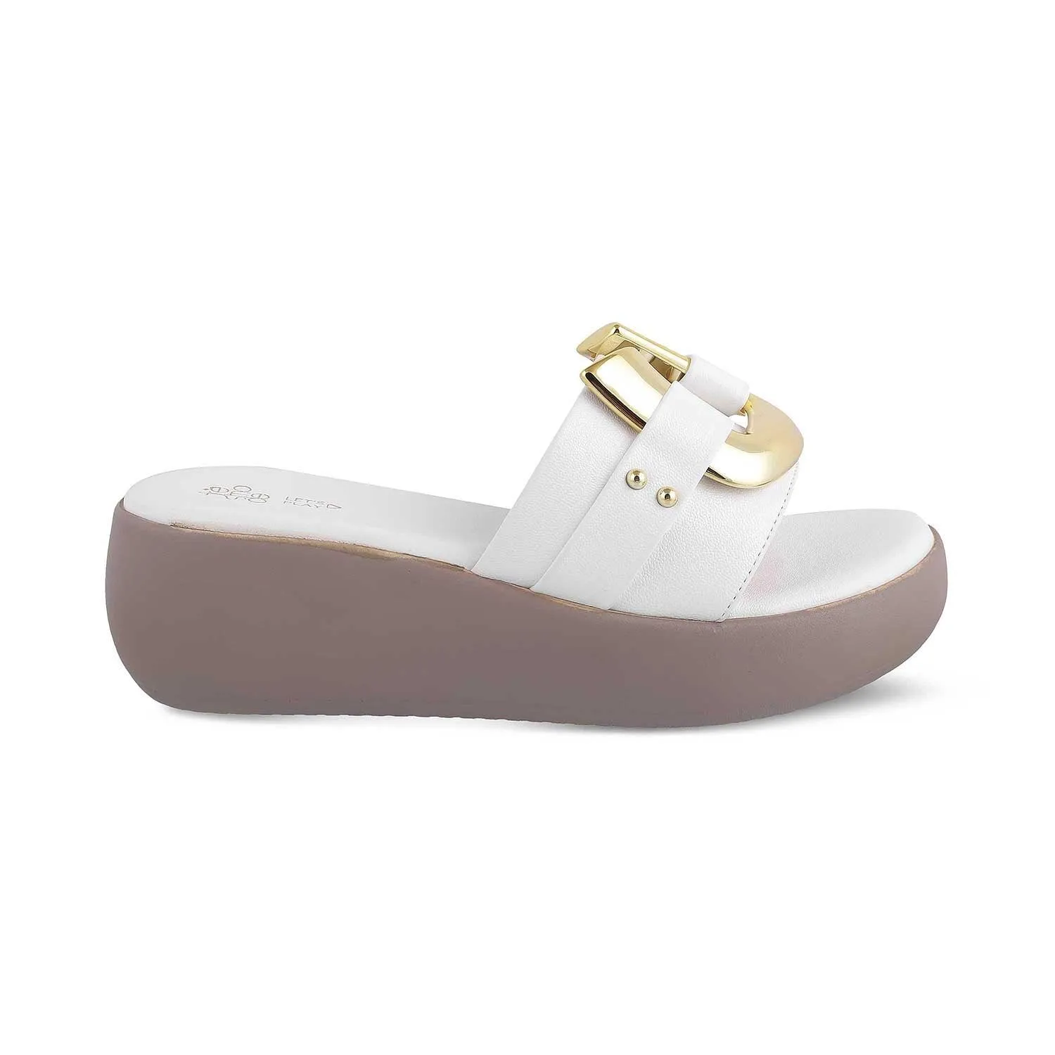 The Shorse White Women's Dress Wedge Sandals Tresmode