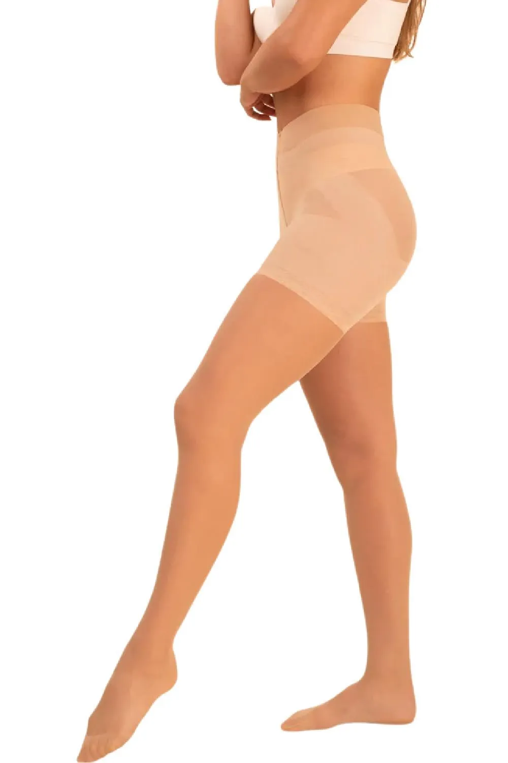 Threads Sheer Contour Tights, Ivory (SHRIVORY)